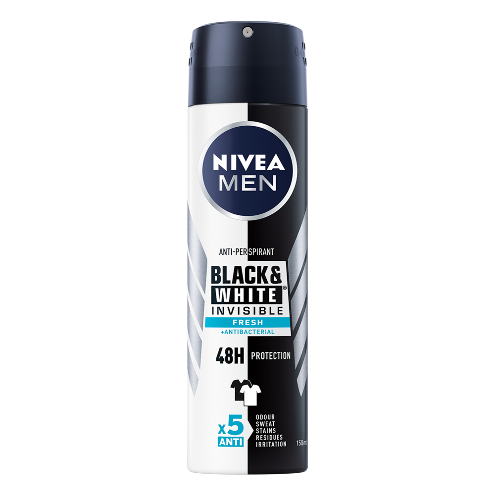 NIVEA MEN Black & White Invisible Fresh Deo-spray 150 ml