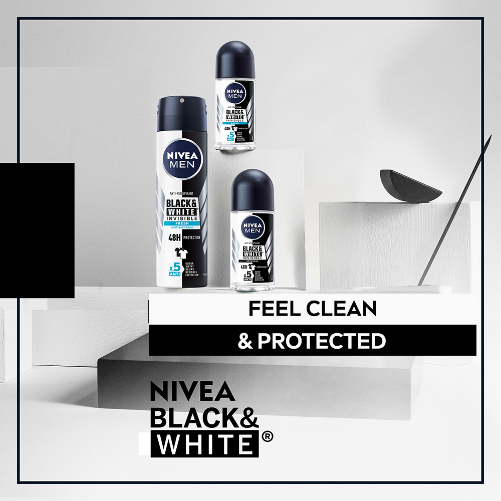 NIVEA MEN Black & White Invisible Fresh Deo-spray 150 ml
