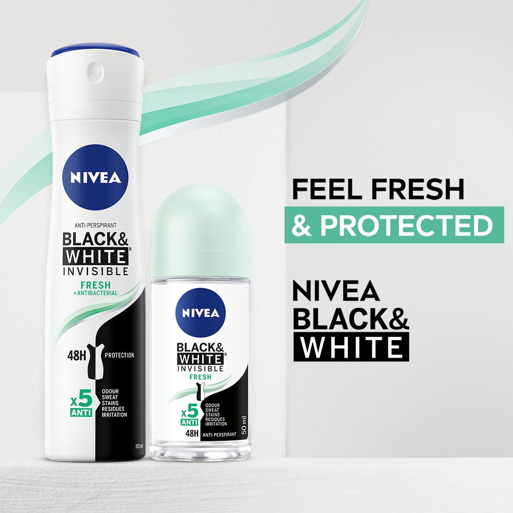 NIVEA Black & White Invisible Fresh 48h Deo Spray 150 ml