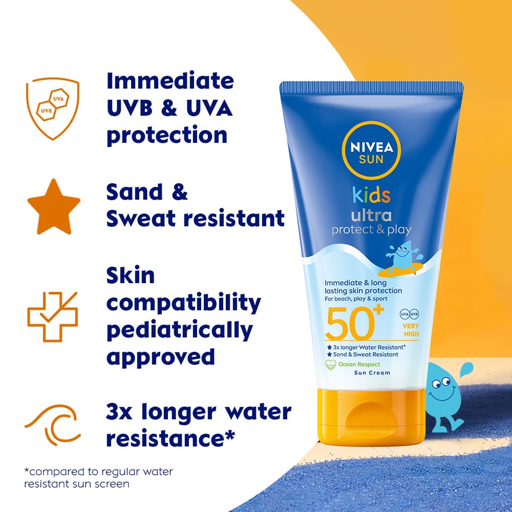 NIVEA SUN Kids Ultra Protect & Play SPF50+ Sun Cream 150ml