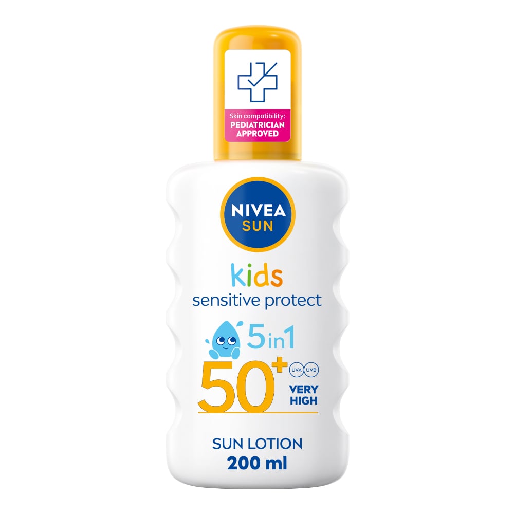 Nivea SUN Solskydd barn Kids Sensitive Protect & Play Spray SPF50+ 200ml