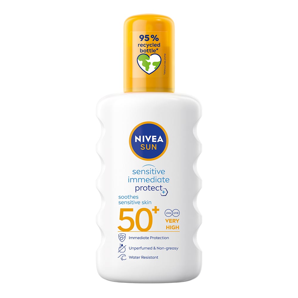 NIVEA SUN Sensitive Immediate Protect SPF50 Soothing SUN Spray 200 ml