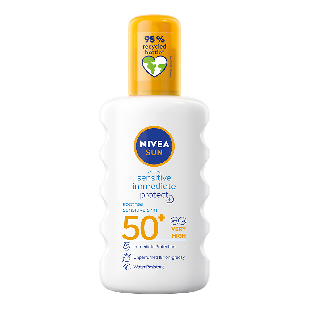 NIVEA SUN Sensitive Immediate Protect SPF50 Soothing SUN Spray 200 ml