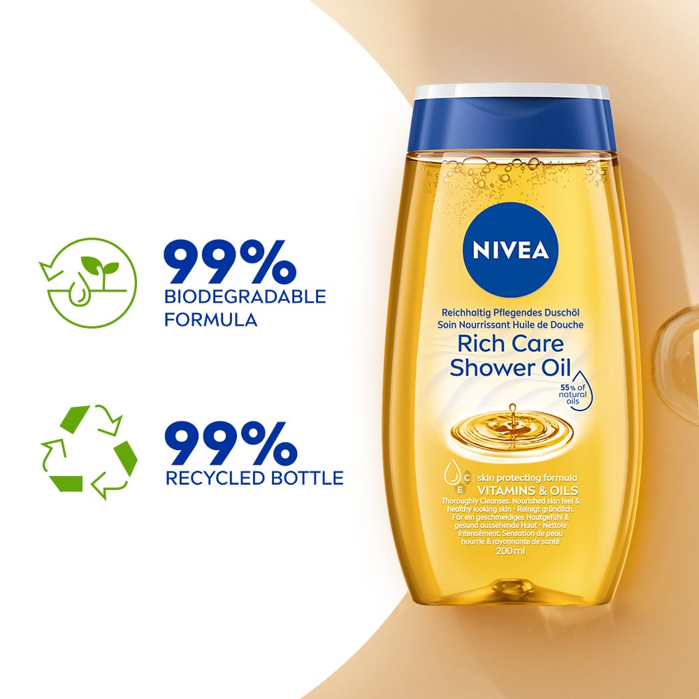 Nivea Rich Caring Shower Oil 200 ml