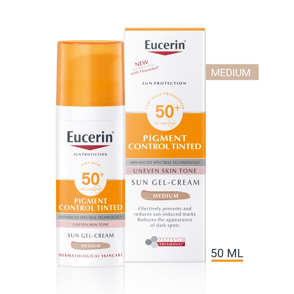 Eucerin Sun Pigment Control Tinted Sun-Gel-Cream SPF50+ Medium 50 ml