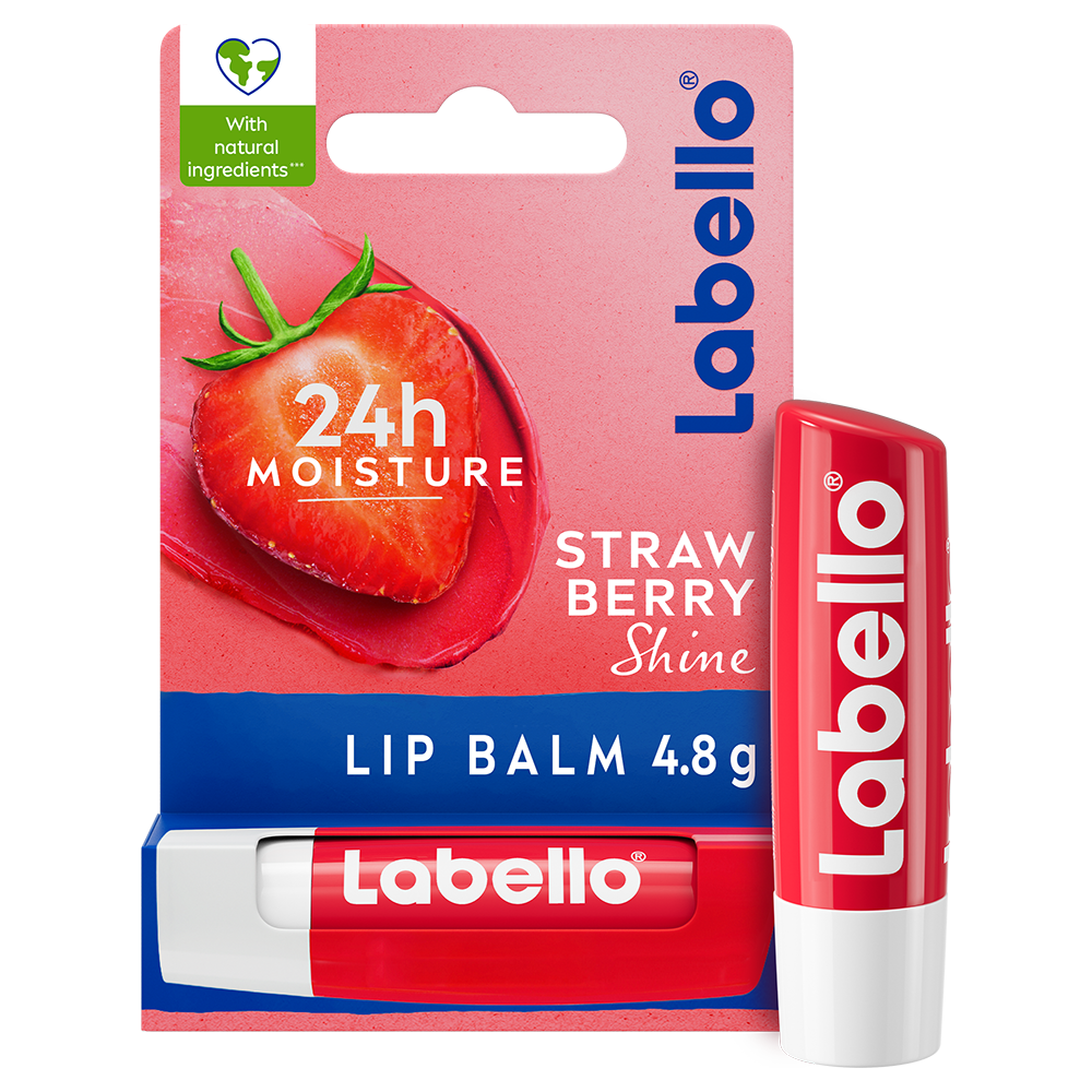 Labello Läppbalsam Strawberry Shine Lip Balm 4,8 g