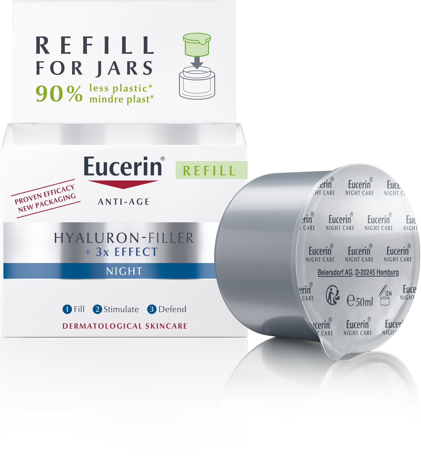 Eucerin Hyaluron-Filler 3x Effect Night Refill 50 ml