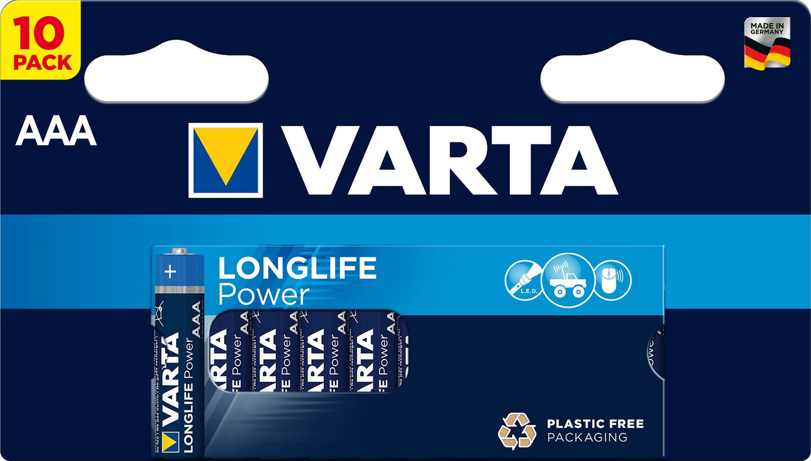 Varta Longlife Power AAA Batterier 10 st