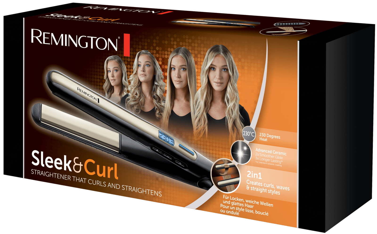 REMINGTON Sleek & Curl Plattång 1 st