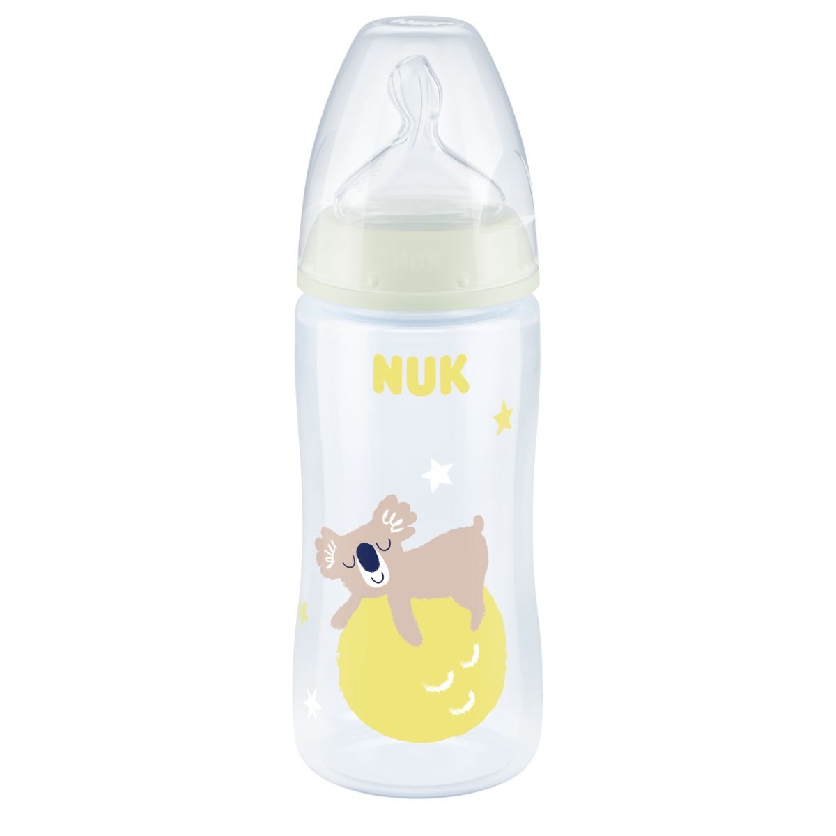 NUK First Choice+ Nappflaska Night & Day 300 ml - Olika färger & mönster