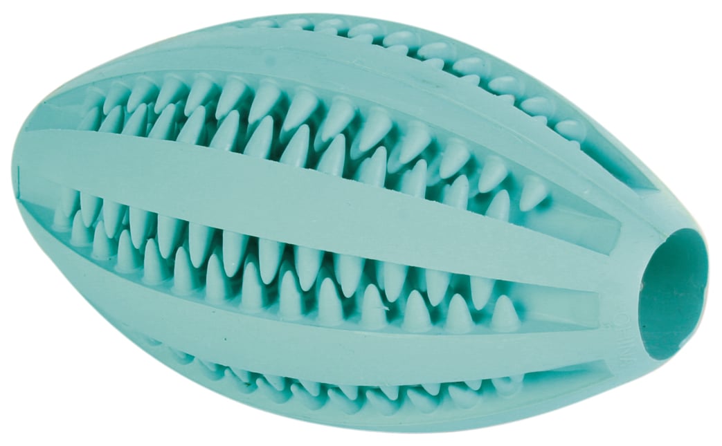 Trixie Denta Fun Rugbyboll Mintsmak Naturgummi 11 cm