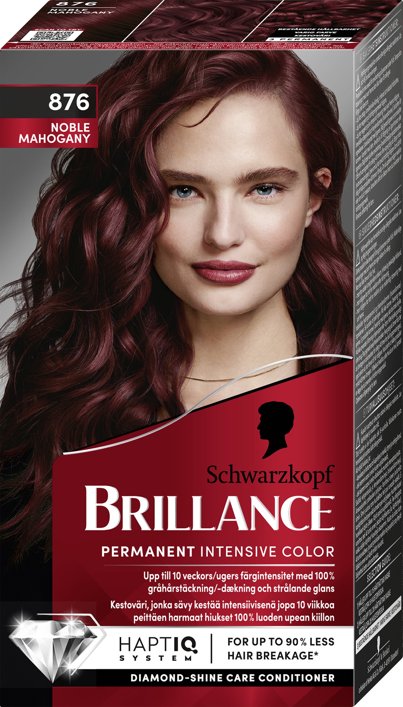 Schwarzkopf Brillance Permanent Intensive Color 876 Noble Mahogny 1 st