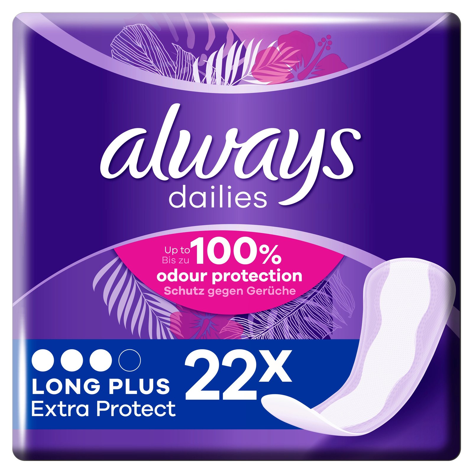 Always Dalies Long Plus Extra Protect Liner 22 st