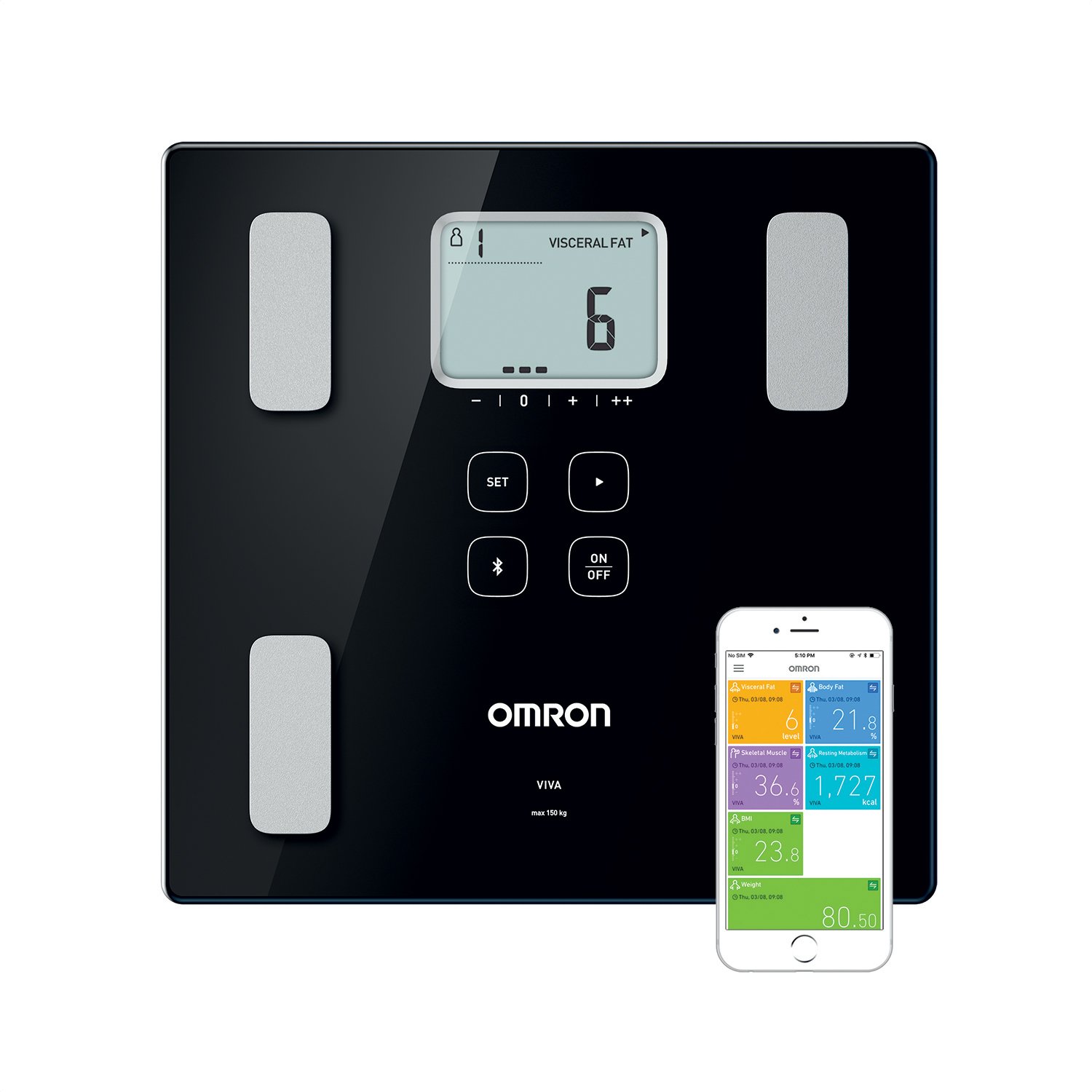 Omron Viva Body Comp Monitor Våg 1 st