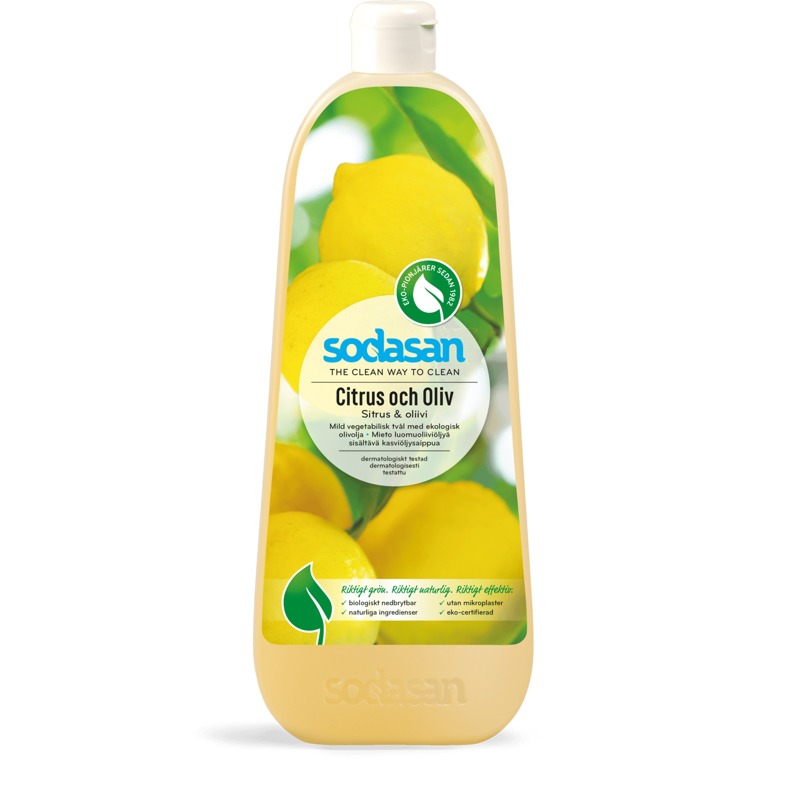 Sodasan Citrus & Oliv Flytande Tvål 1 liter