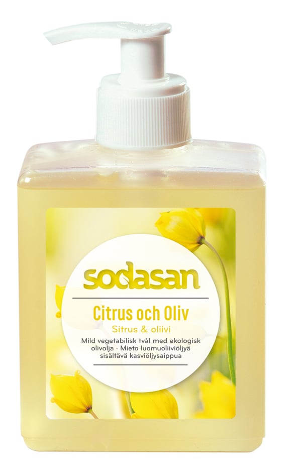Sodasan Citrus & Oliv Flytande Tvål 300 ml