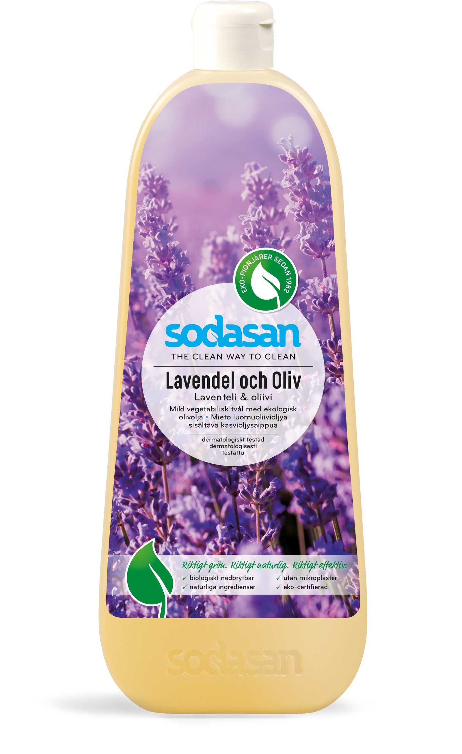 Sodasan Lavendel & Oliv Flytande Tvål 1 liter