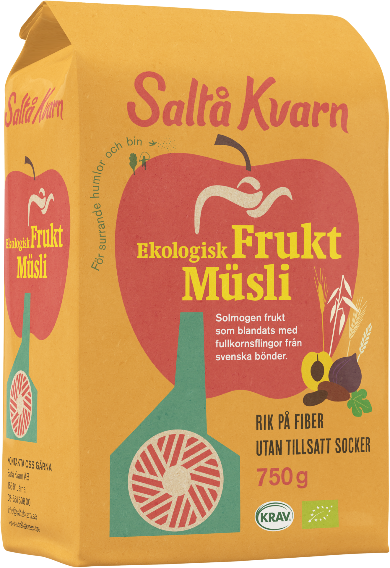 Saltå Kvarn Ekologisk Fruktmüsli 750g