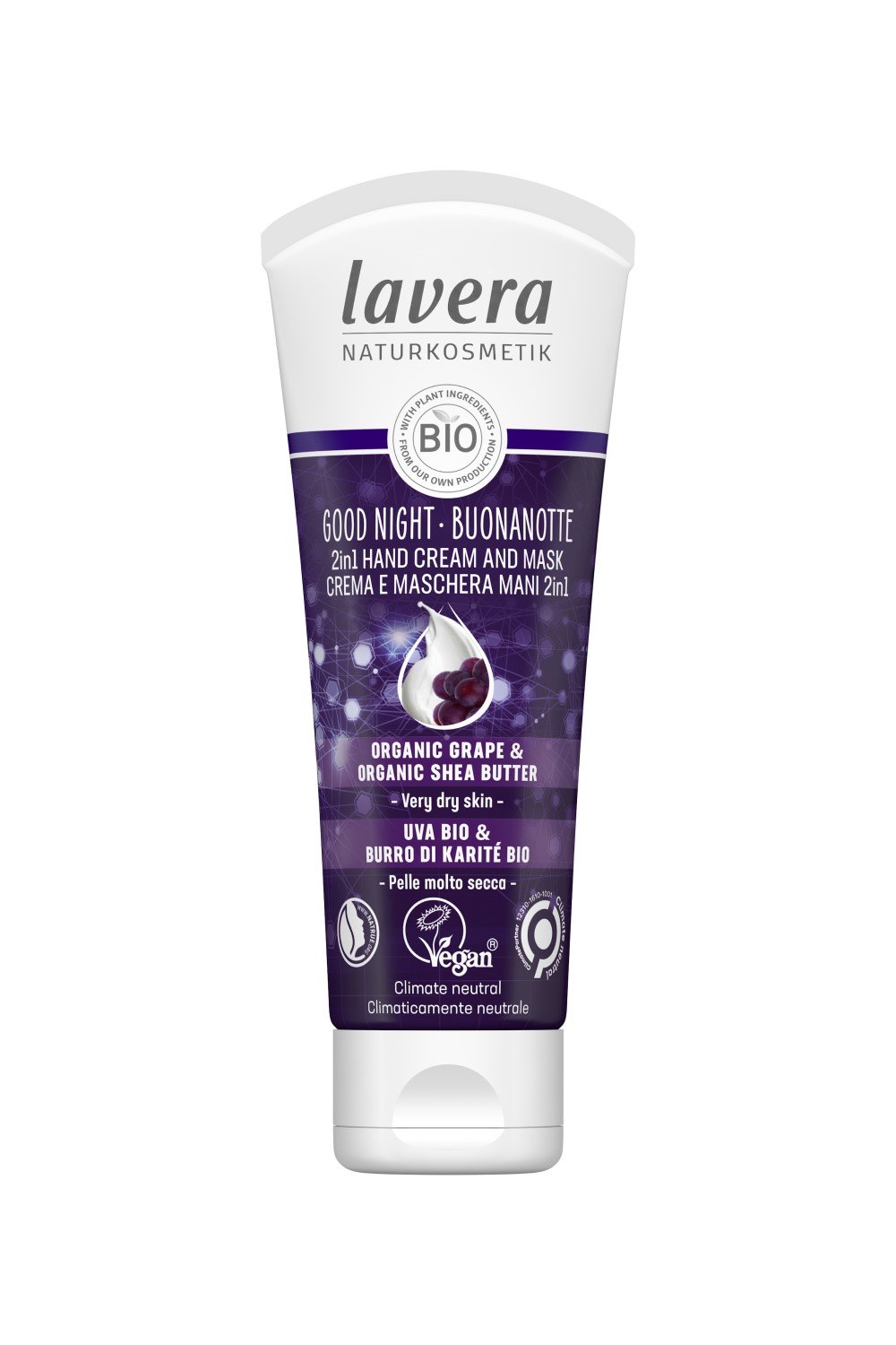 Lavera Naturkosmetik Night Hand Cream & Mask 75 ml