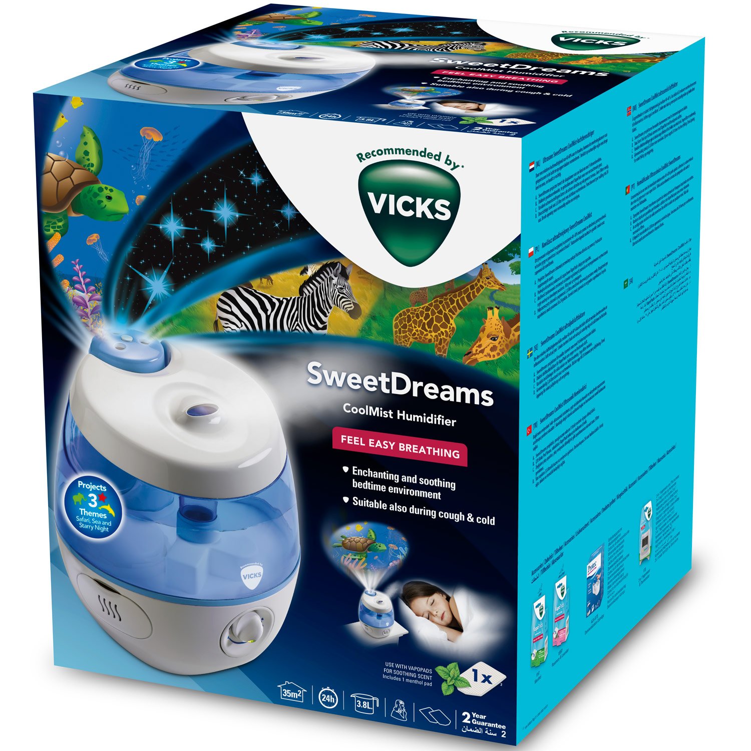 Vicks Luftfuktare SweetDreams Cool Mist VUL575