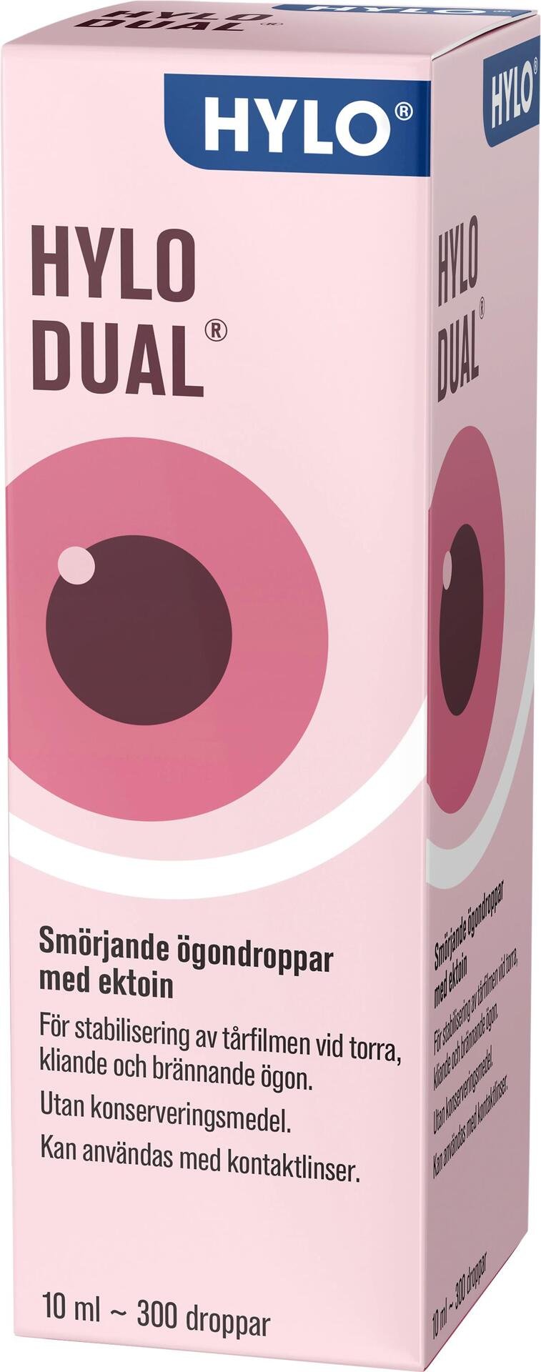 HYLO DUAL Smörjande ögondroppar med ektoin