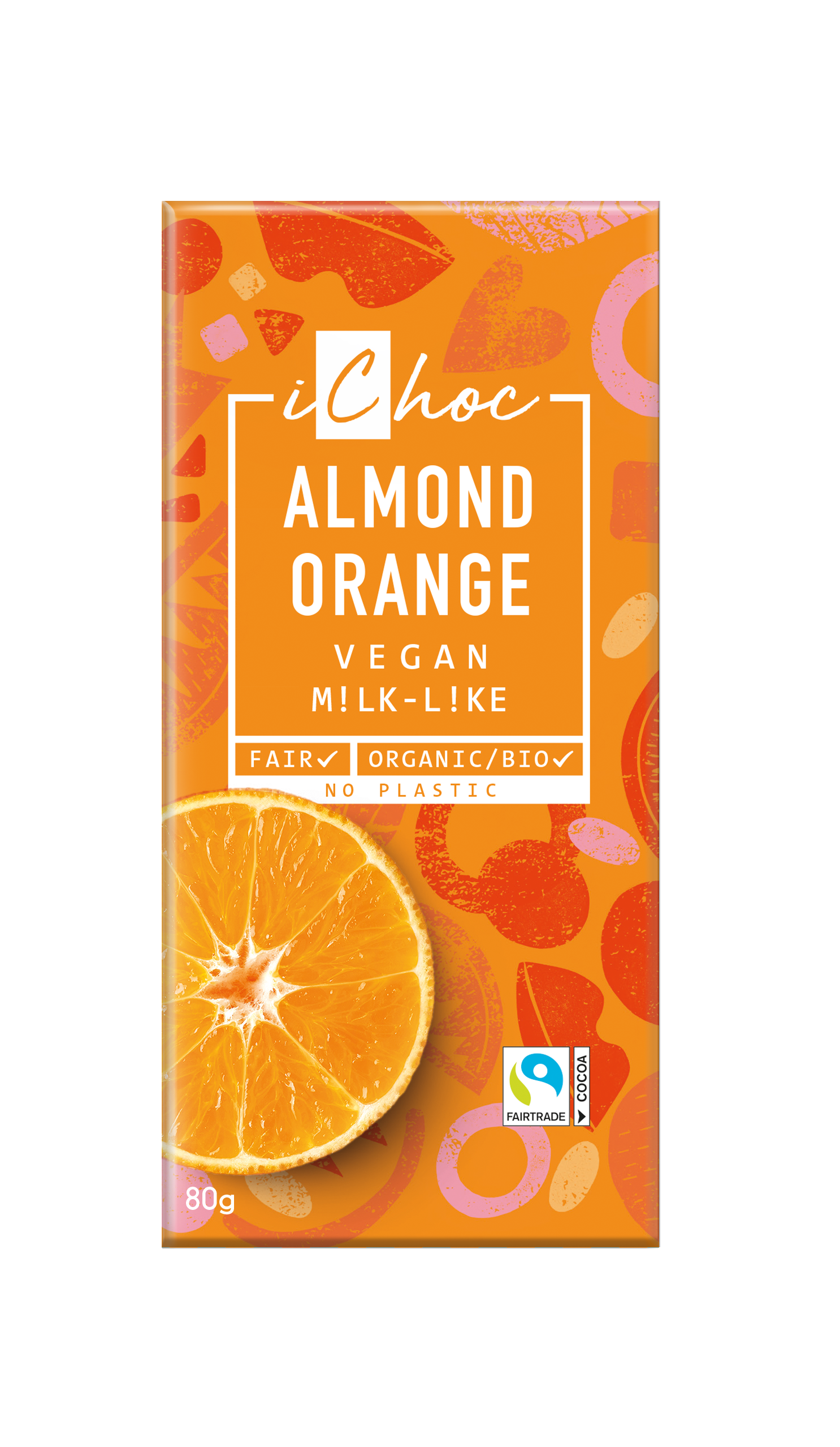 iChoc Almond Orange Vegan 80g