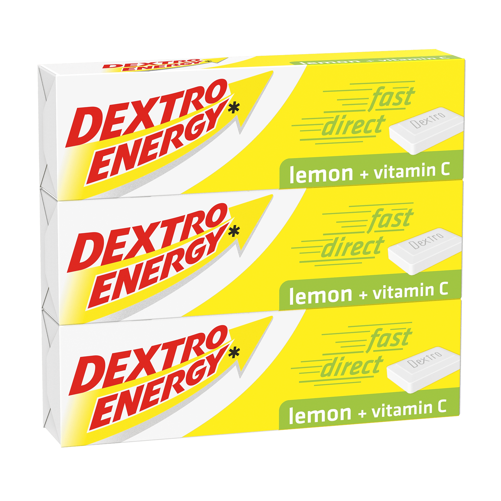 Dextro Energy Lemon Sticks 3-pack