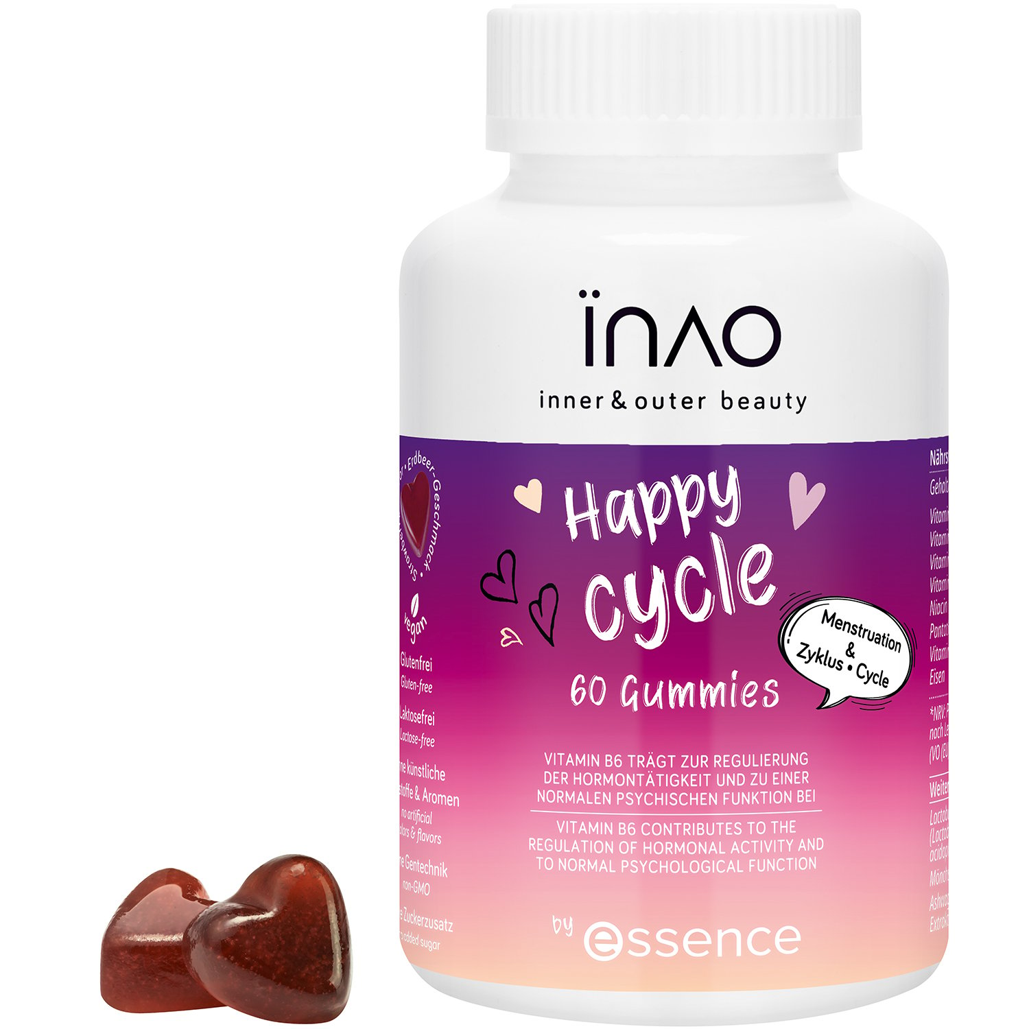 INAO Inner & Outer Beauty by essence Happy Cycle 60 tuggtabletter
