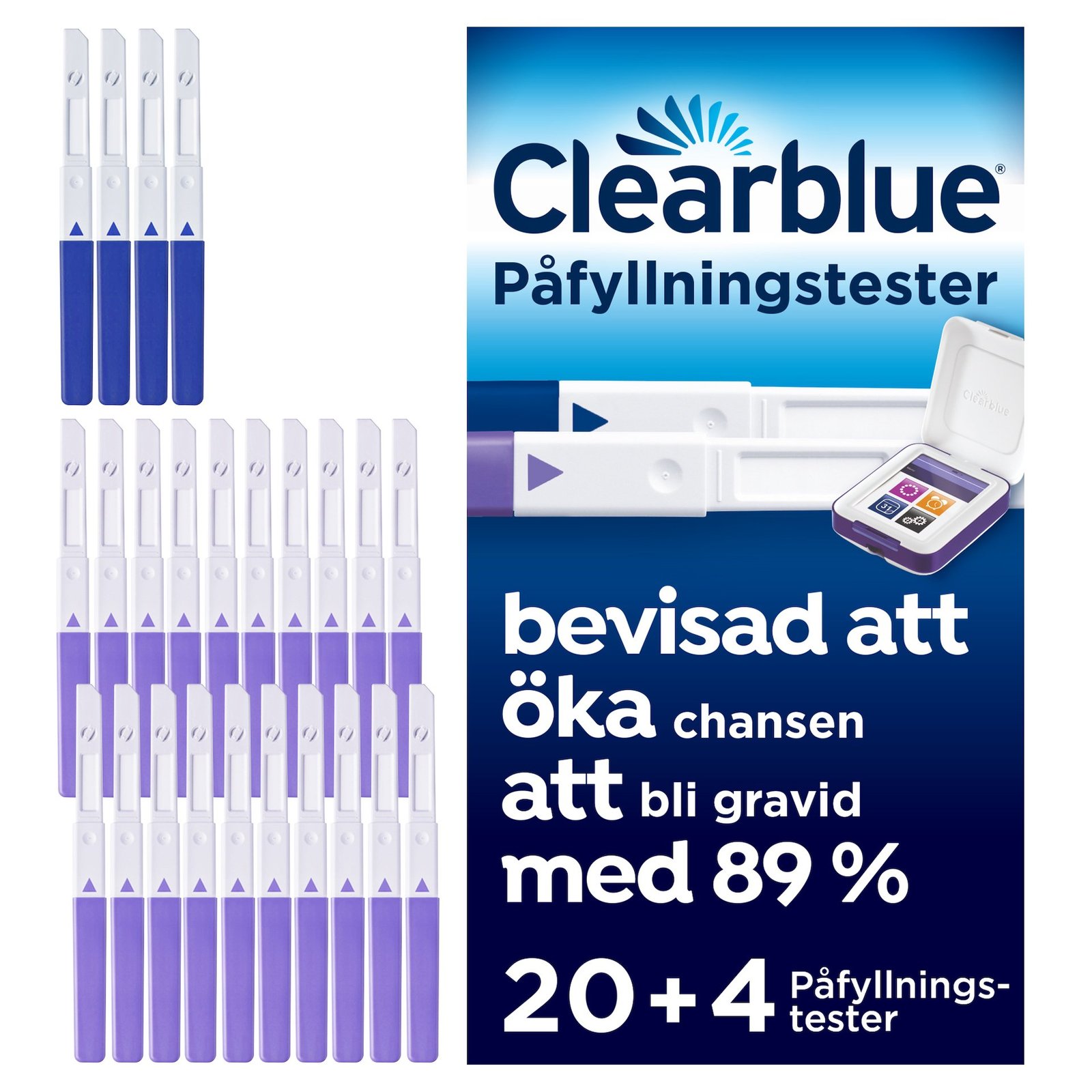 Clearblue Advanced Fertility Teststickor till Monitor 24 st