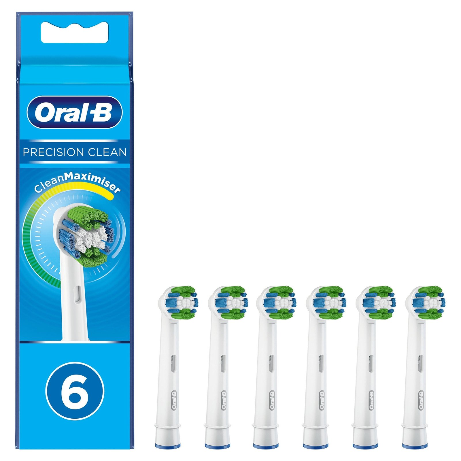 Oral-B Precision Clean CleanMaximiser-teknologi Tandborsthuvud 6 st