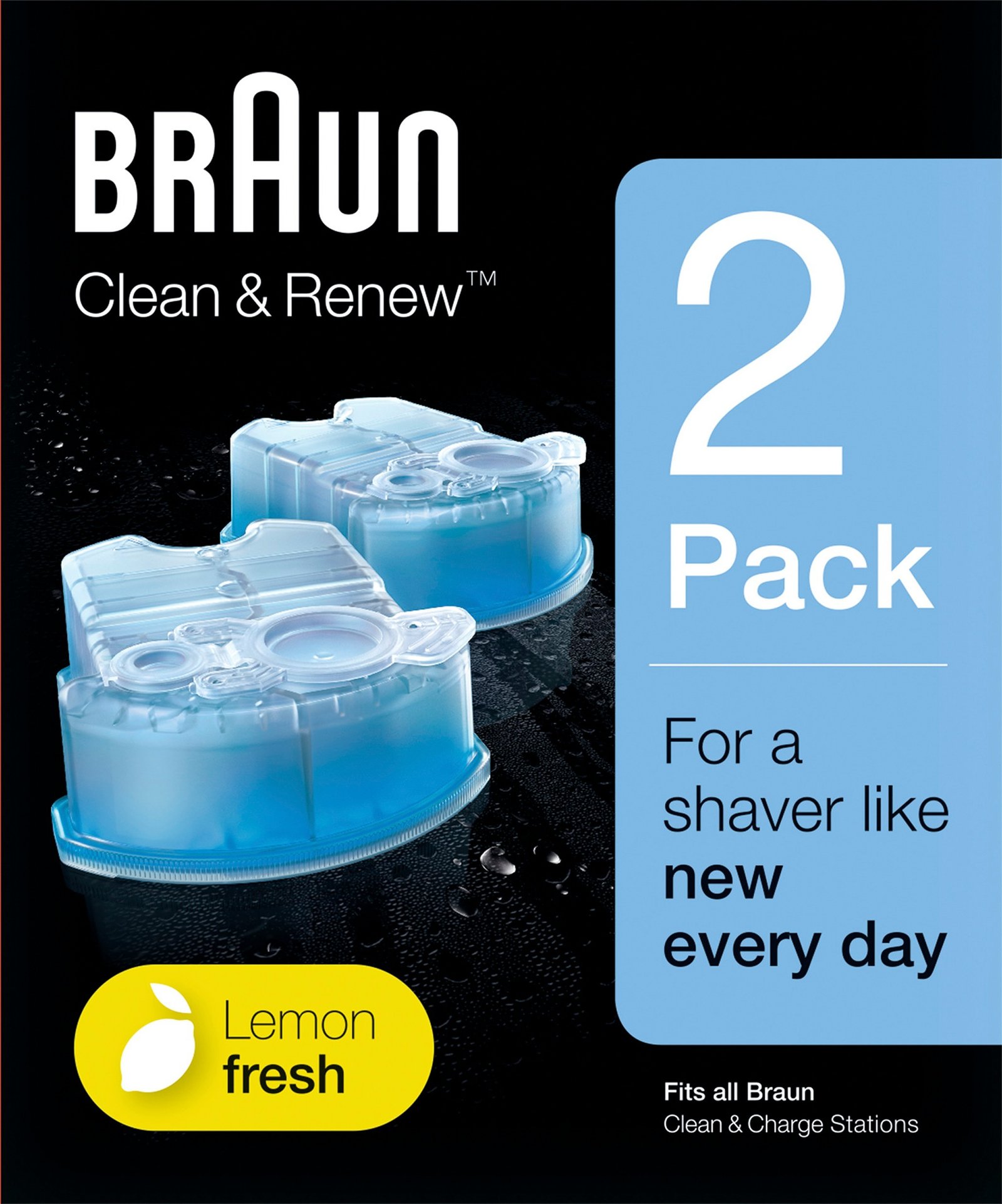 Braun Clean & Renew Refill CCR Lemon Fresh 2 st
