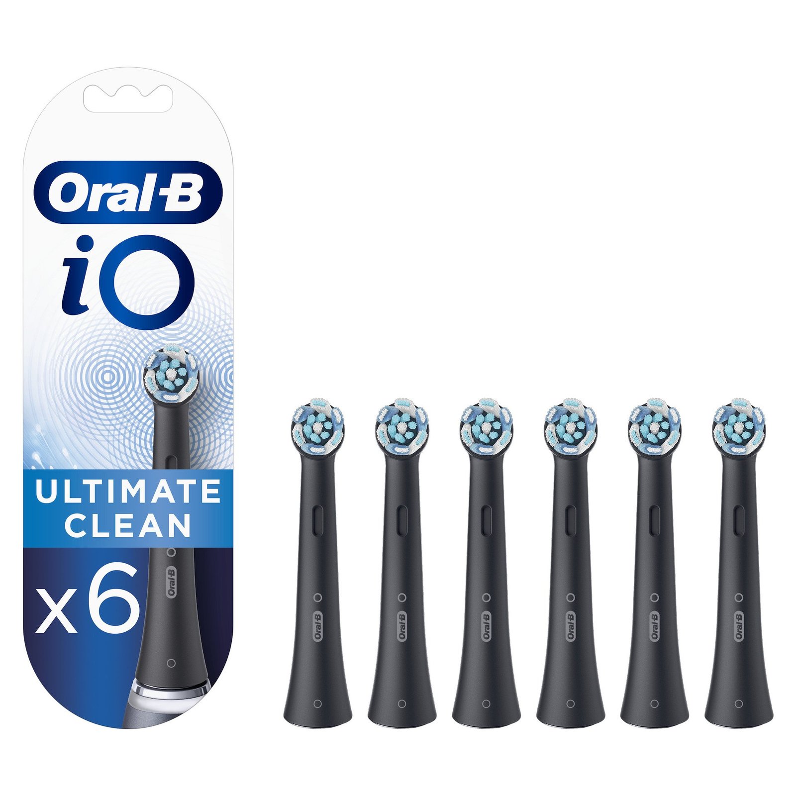 Oral-B iO Ultimate Clean Tandborsthuvud Svart 6 st