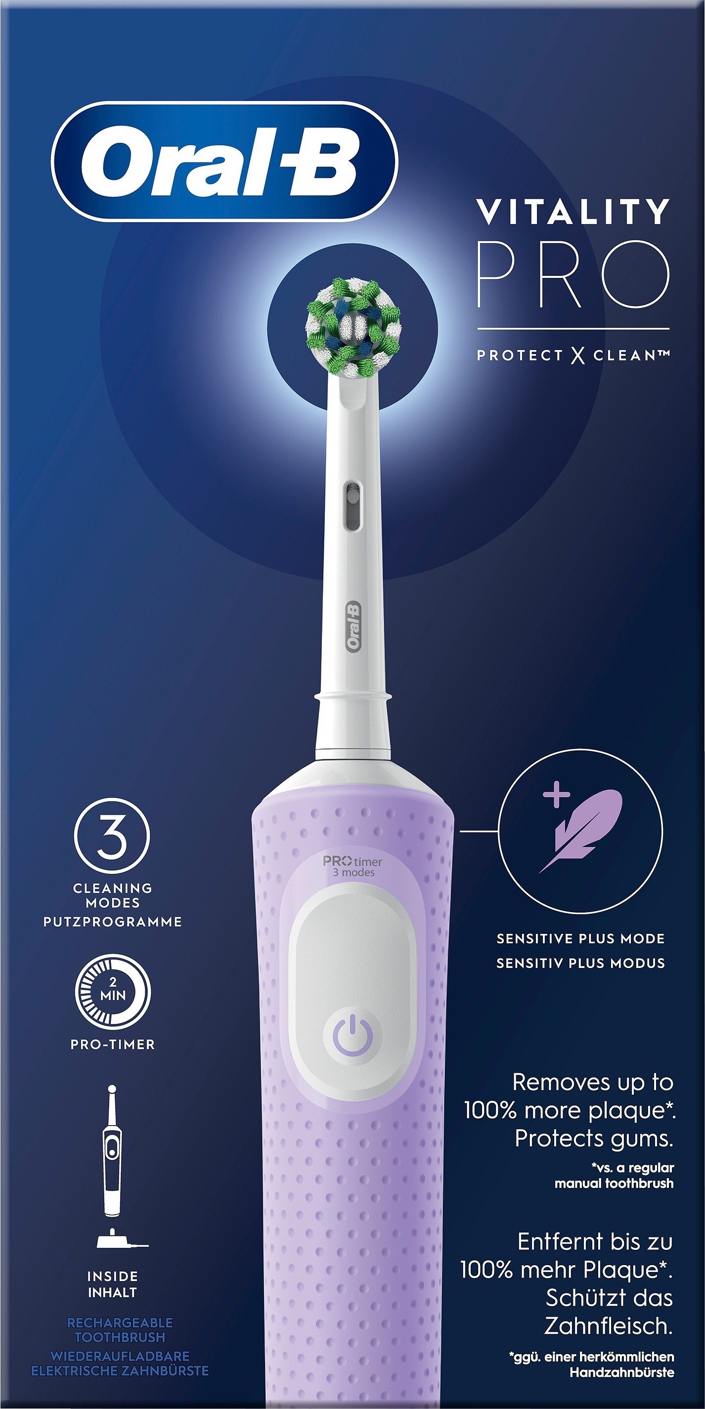 Oral-B Vitality Pro Lila Eltandborste