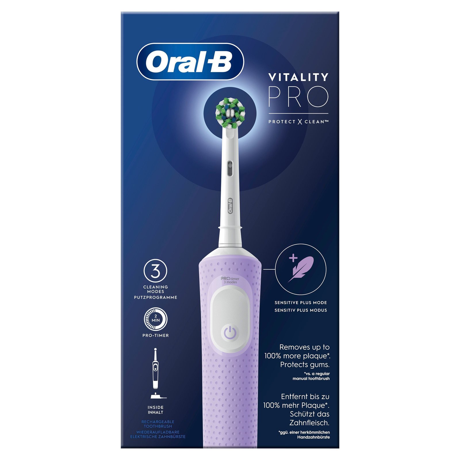 Oral-B Vitality Pro Lila Eltandborste