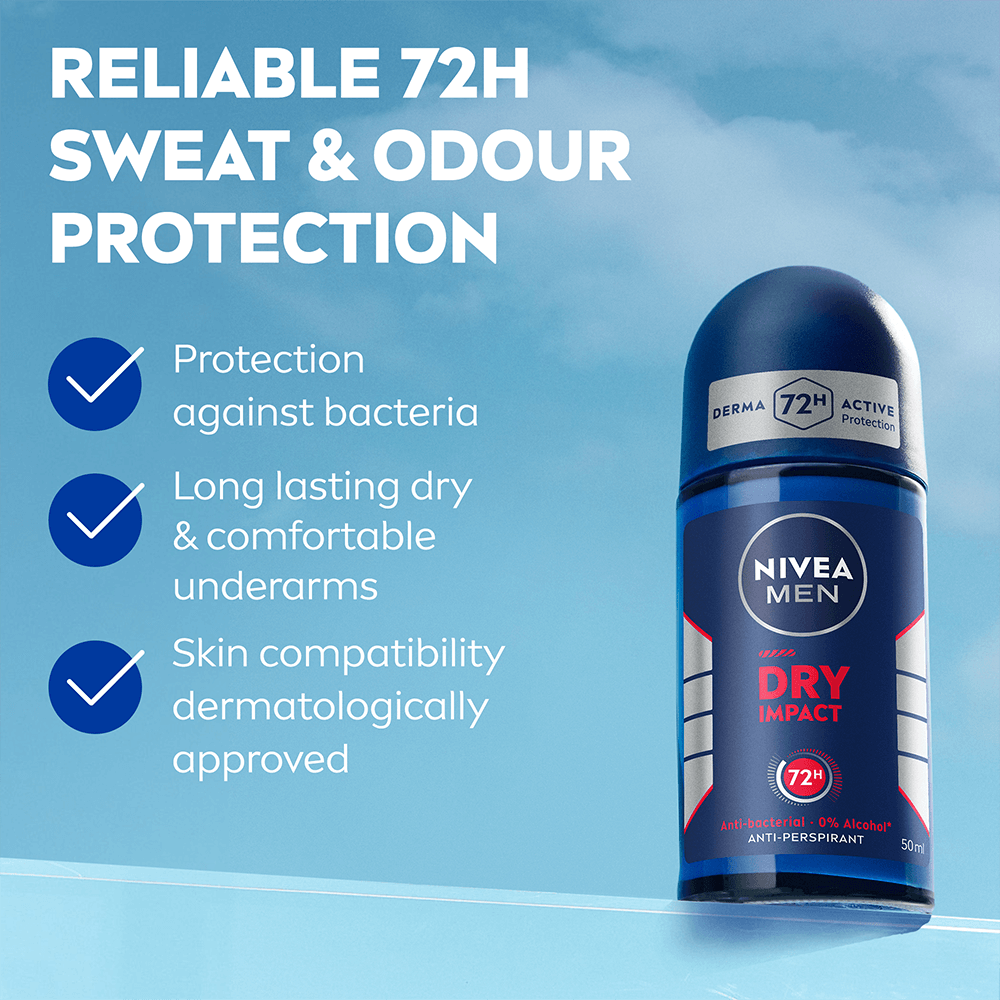 NIVEA MEN Deo Dry Impact Roll-on 50 ml
