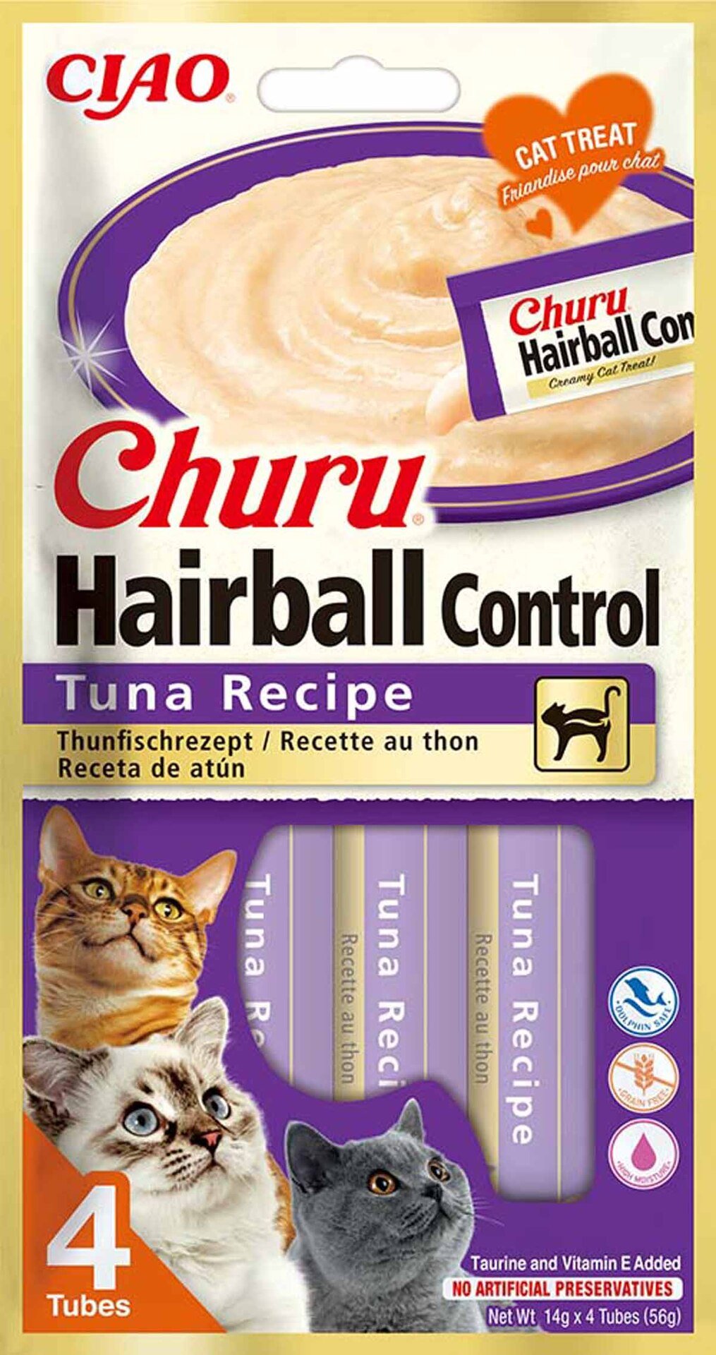 Churu Hairball Control Tuna 4 st