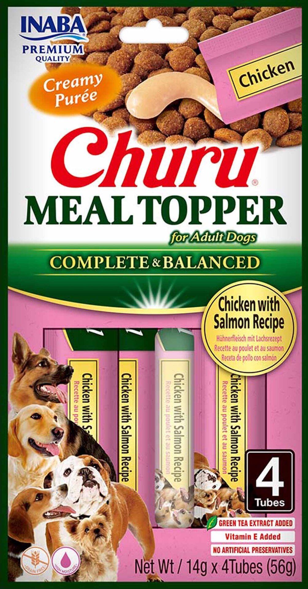 Churu Dog Meal Topper Chicken/Salmon 4 st