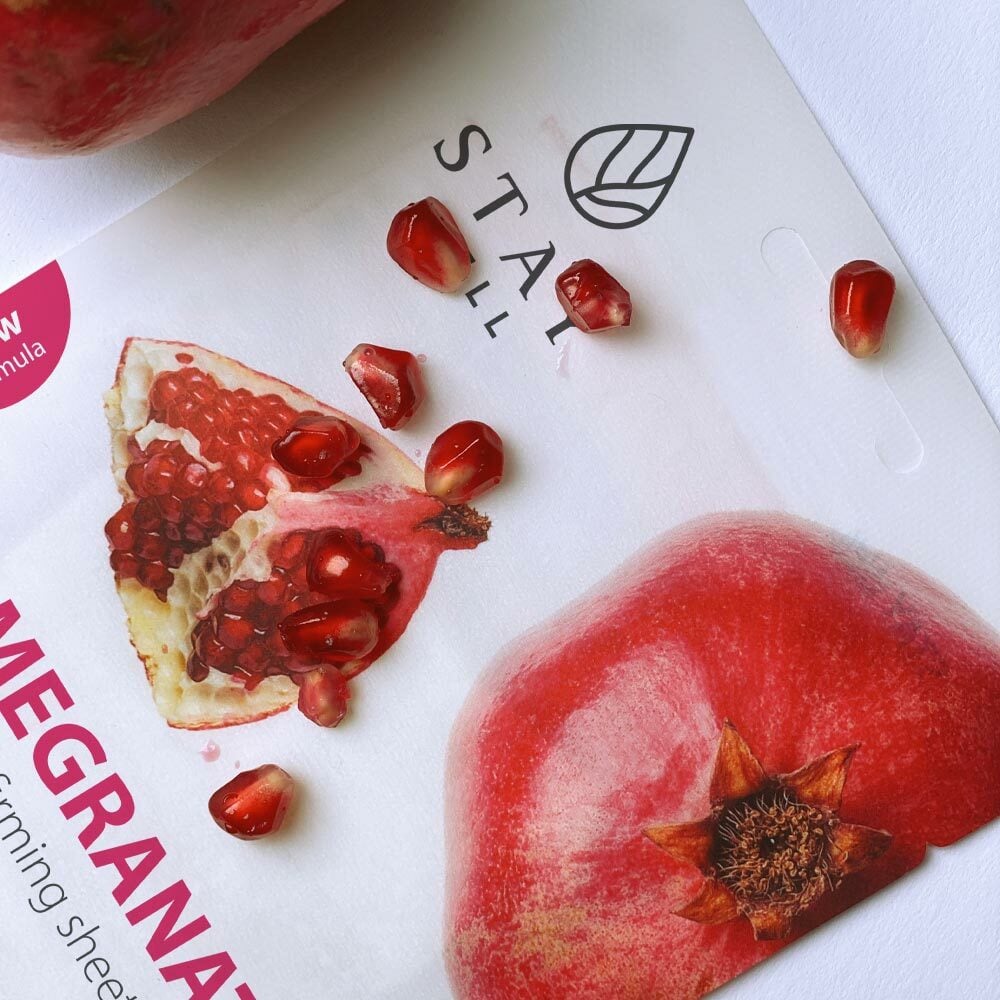 STAY Well Vegan Sheet Mask Pomegranate 20 g