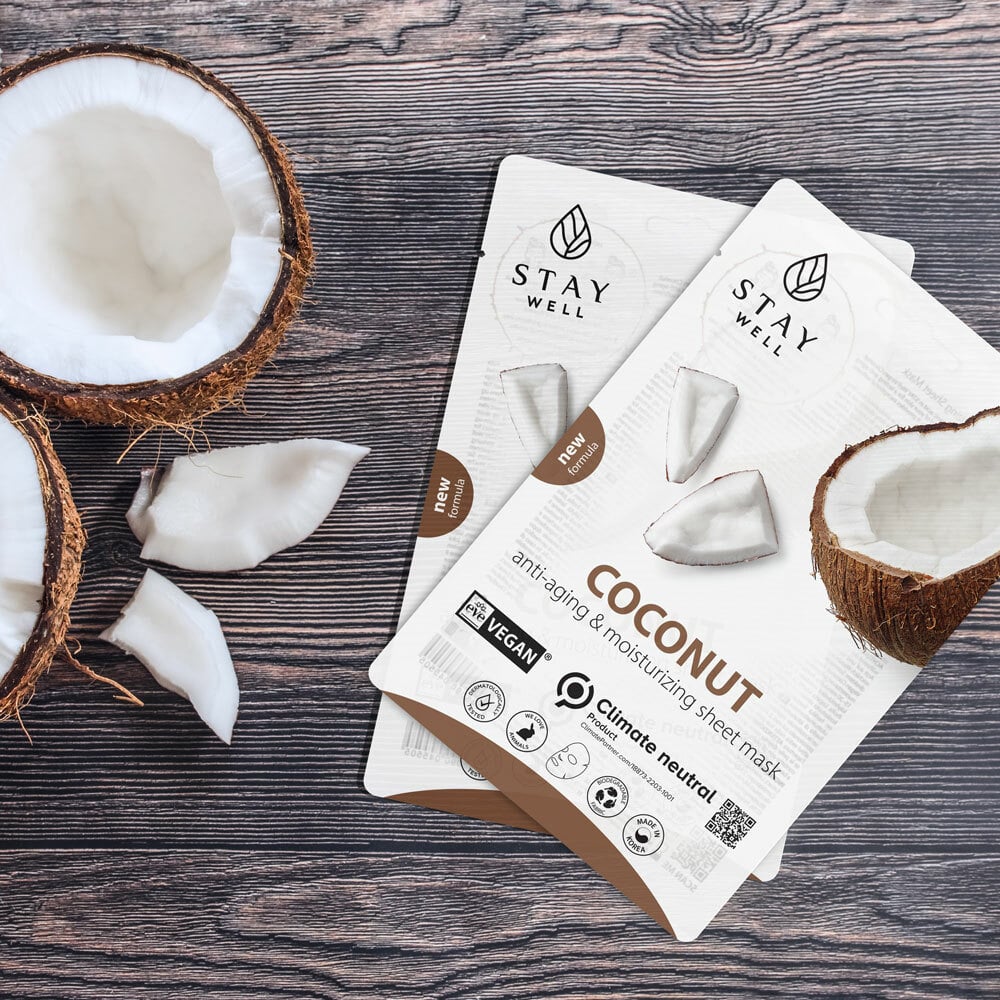 STAY Well Vegan Sheet Mask Coconut 20 g