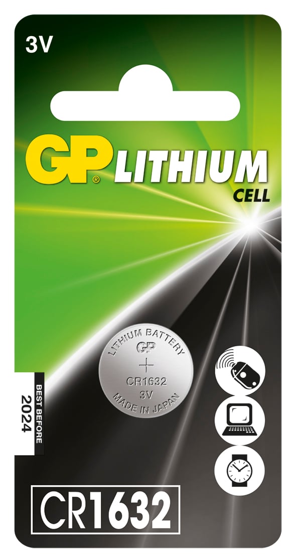 GP Lithium 1632-C1 Knappcellsbatteri 1 st