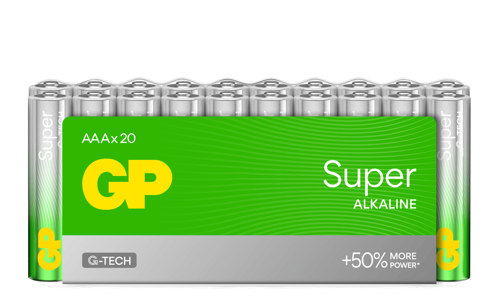 GP Super Alkaline 24A-S20 LR03 AAA Batterier 20 st