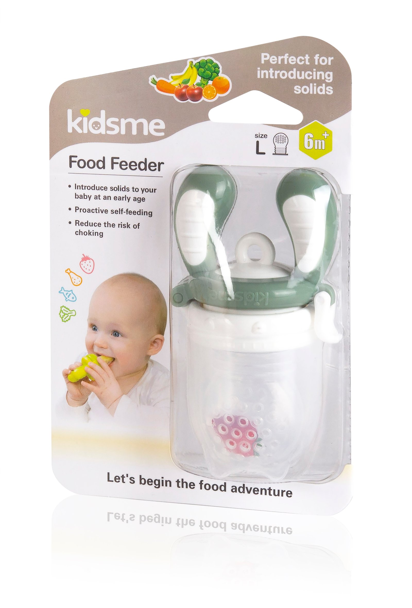 Kidsme Food Feeder Grå 6m+ 1 st