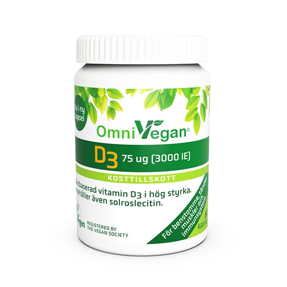 Omnisym Pharma OmniVegan D3 75 ug 60 kapslar