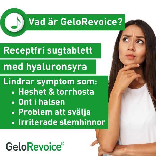 GeloRevoice Halstabletter Körsbär-Mentol 20 sugtabletter