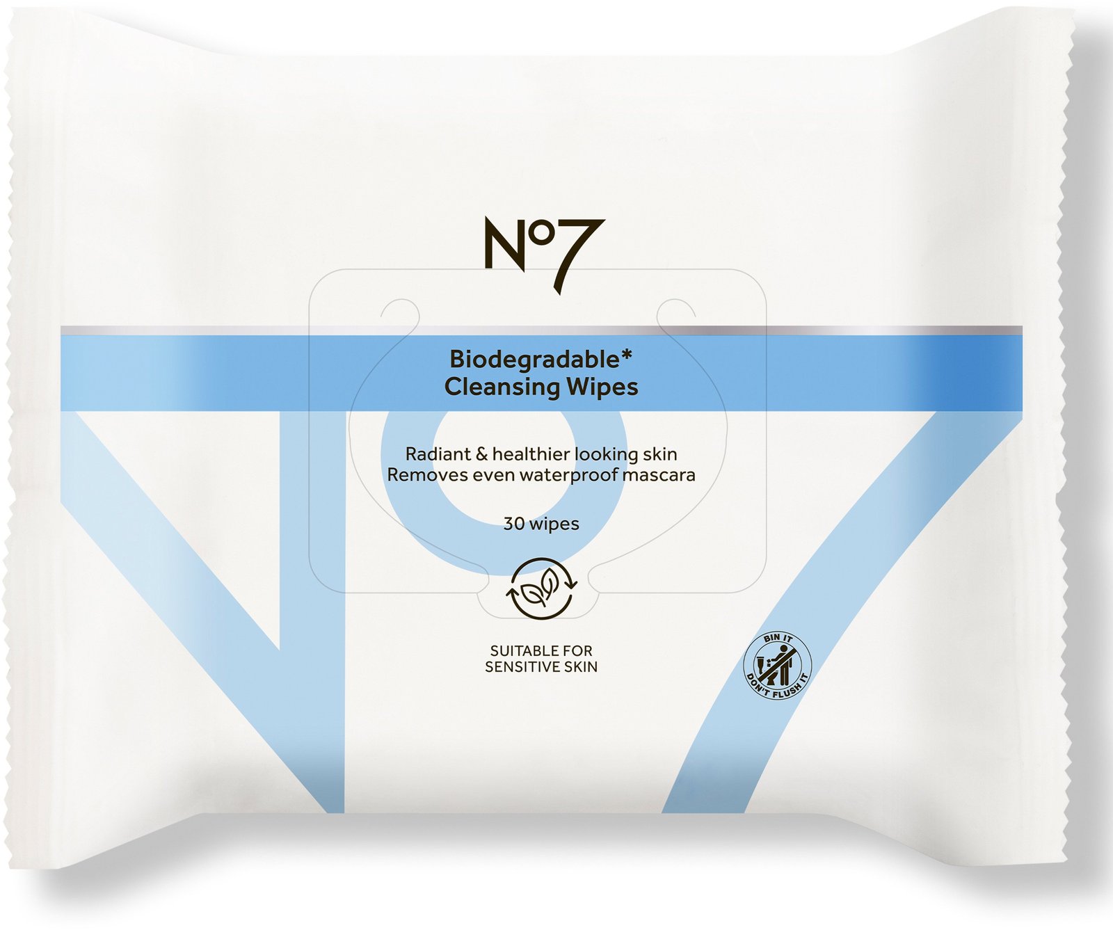 No7 Radiant Results Biodegradeable Wipes 30 st
