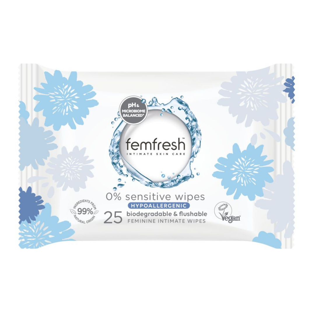 Femfresh 0% Sensitive Wipes 25 st