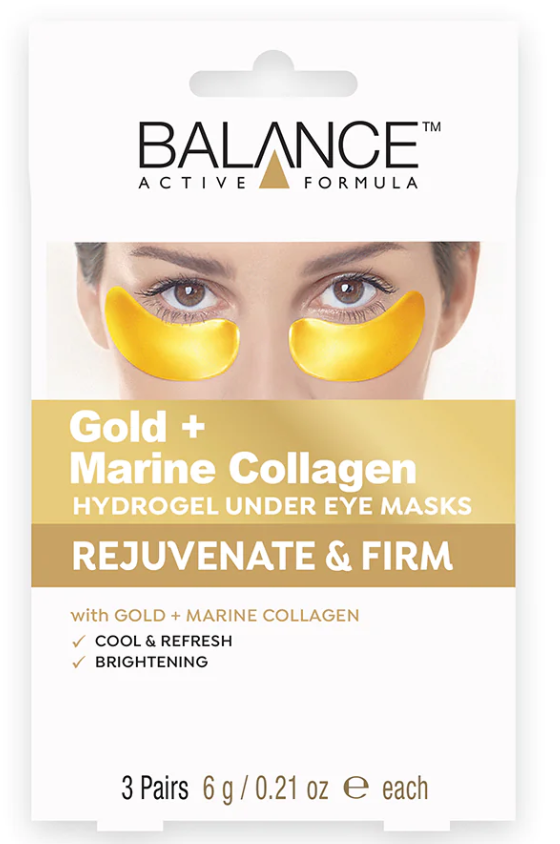 Balance Active Formula Gold + Marine Collagen Hydrogel Under Eye Masks 3 st