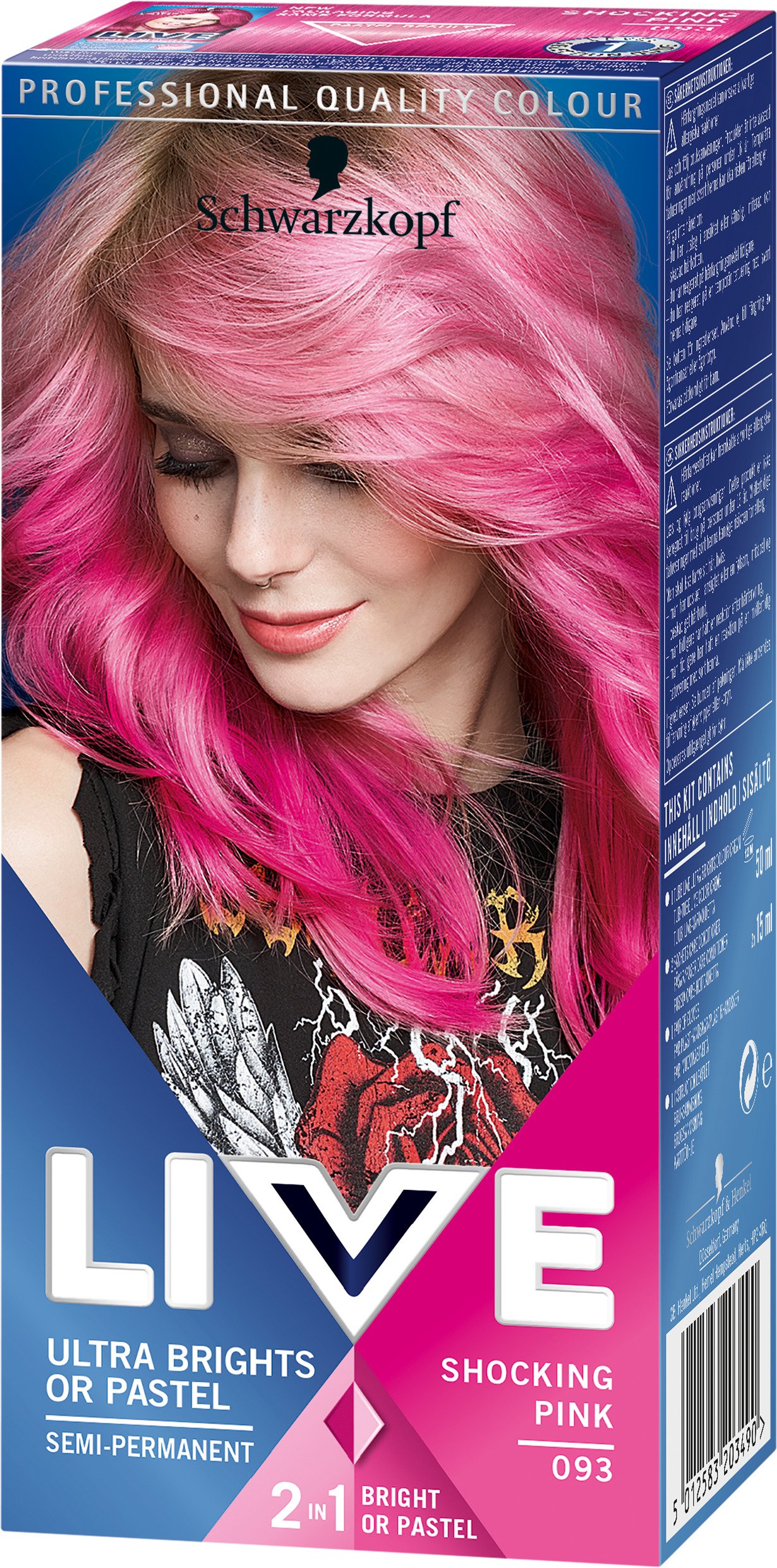 Schwarzkopf LIVE Ultra Bright Or Pastell 093 Shocking Pink