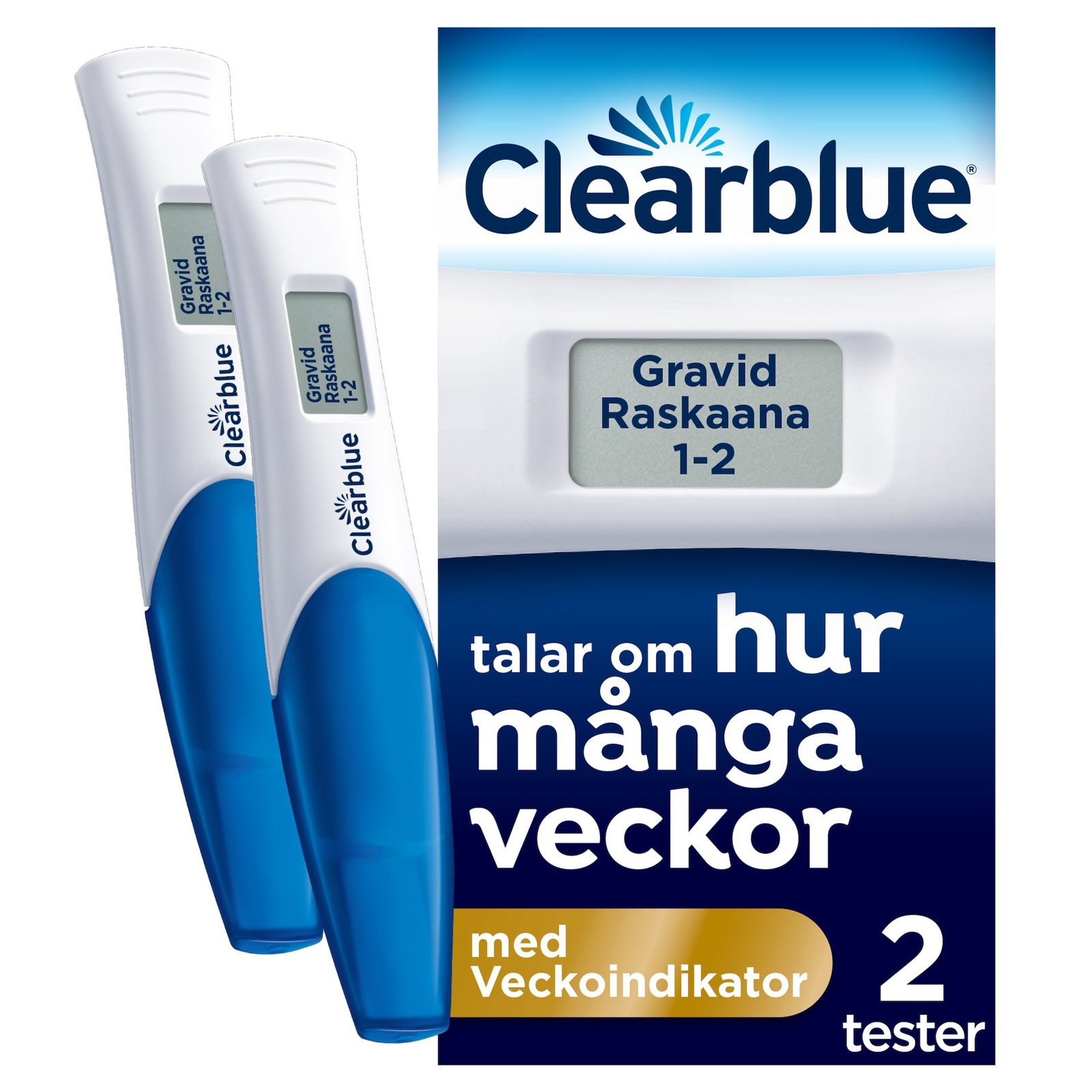 Clearblue Graviditetstest med veckoindikator 2 st