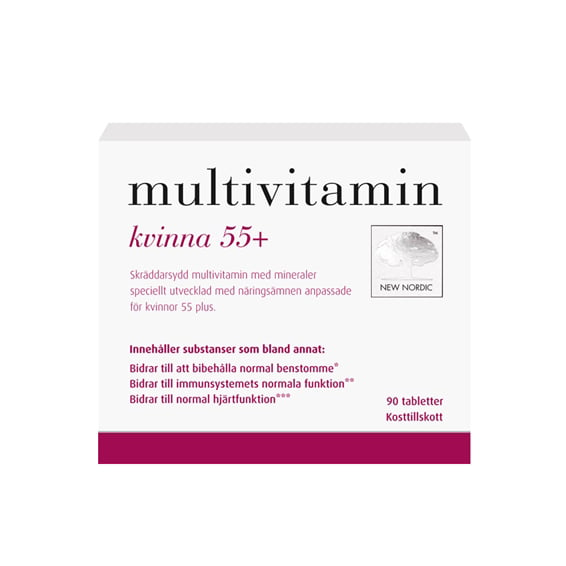 Multivitamin Kvinna 55+ 90 tabletter
